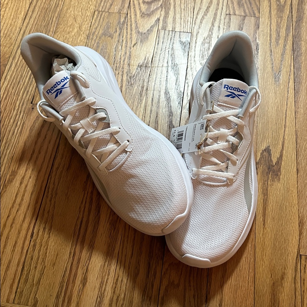 Reebok Men's White and Gray Athletic Running Shoes. Size 11.5. New in box.